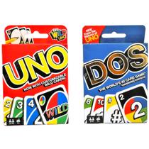 Jogo de cartas Mattel Uno + Dos Multicolor Bundle Jogo de cartas Mattel Uno + Dos Multicolor Bundle