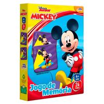 Jogo De Cartas Mickey Disney 24 Pares Para Família Memória Treino Atenção Infantil