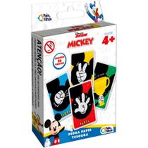 Jogo de Cartas Mickey PEDRA/PAPEL e Tesoura