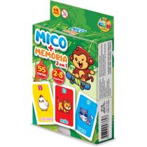 Jogo de Cartas Mico + Memoria 2 em 1 55 Cartas