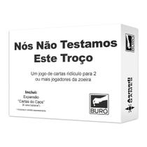 Jogo de Cartas Nós Não Testamos Este Troço Buró