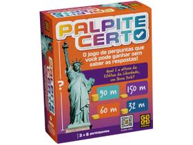 Jogo de Cartas Palpite Certo Grow - 04358 Jogo de Cartas Palpite Certo Grow - 04358