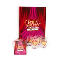 Jogo de cartas para beber Caresha Please Resha Roulette com 4 copos Jogo de cartas para beber Caresha Please Resha Roulette com 4 copos