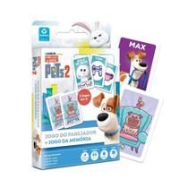 Jogo de Cartas Pets 2 Jogo Do Farejador + Jogo Da Memoria