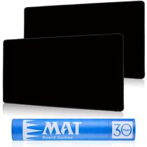 Jogo de cartas Playmat Biouai MTG TCG, 2 unidades com tubo de 60 x 35 cm preto