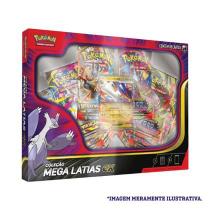 Jogo de cartas pokemon box mega latias ex copag