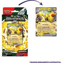 Jogo de cartas pokemon - deck batalha ex - ampharos