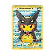 Jogo de Cartas Pokémon Kawaii - Inglês/Japonês - Pikachu, Charizard, Mewtwo, Charmander e Eevee