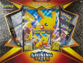 Jogo de Cartas Pokémon Shining Fates Pikachu V - Box Set Colecionável Jogo de Cartas Pokémon Shining Fates Pikachu V - Box Set Colecionável