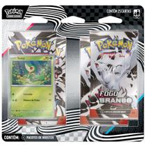 Jogo de Cartas Pokémon - Snivy - Raio Preto e Fogo Branco - Blister Quadruplo - Copag