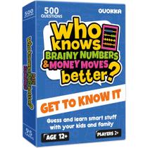 Jogo de cartas QUOKKA Who Knows Math Finance Economics 12+ Kids