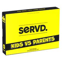 Jogo de cartas SERVD Kids Vs Parents Hilarious Family Strategy