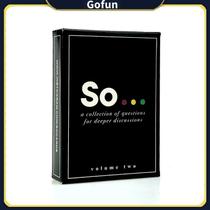 Jogo de cartas So Cards Game Deep Conversation Starters Vol.2