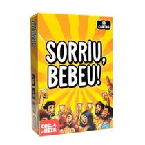 Jogo de Cartas Sorriu Bebeu Baralho Piadas e Desafios Para Festa
