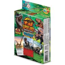 Jogo de Cartas Supercards Dinossauros - 55 Cartas