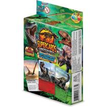 Jogo de Cartas Supercards Dinossauros 55CTS - Lumo