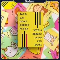 Jogo de cartas Taco Cat Goat Cheese Pizza Family Board Games
