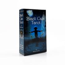 Jogo de cartas Tarot Deck Black Cats Family com design engraçado
