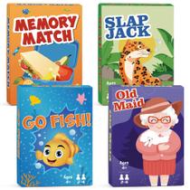 Jogo de Cartas Timenued - Go Fish, Old Maid, Slap Jack e Memory
