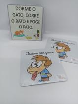 Jogo De Cartas Trava Línguas Plastificado Estruturado para crianças e idosos Jogo De Cartas Trava Línguas Plastificado Estruturado para crianças e idosos