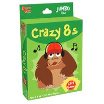 Jogo de cartas University Games Crazy 8s Jumbo Size Kids 4+ Years