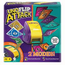 Jogo de Cartas Uno Flip Attack Com Máquina 7+ Mattel Jogo de Cartas Uno Flip Attack Com Máquina 7+ Mattel