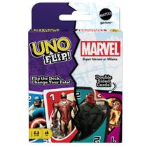 Jogo de Cartas UNO Flip! Marvel - Mattel Games - Para Crianças e Adultos (7+)