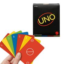 Jogo De Cartas Uno Minimalista Baralho Black Mattel