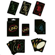 Jogo de Cartas UNO Minimalista Black Baralho Preto Edição Limitada Jogo de Cartas UNO Minimalista Black Baralho Preto Edição Limitada