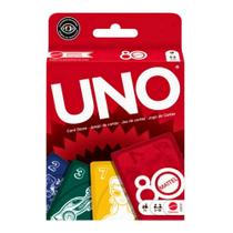 Jogo de Cartas UNO Ruby Red 80anos Mattel 112 Cartas JGK30 -