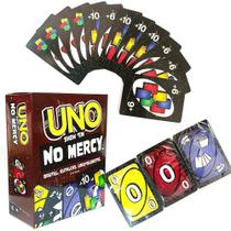 Jogo de Cartas UNO Show Em' NO MERCY Card Game Divertido