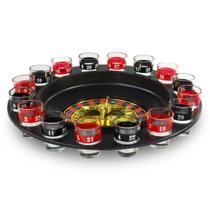 Jogo De Cassino Roleta Shot Drink Com 16 Copos Para Drink Bebida E Destilados