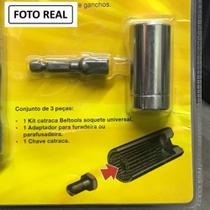 Jogo de Catraca C/ Soquete Universal 07 a 19 MM - Beltools Jogo de Catraca C/ Soquete Universal 07 a 19 MM - Beltools