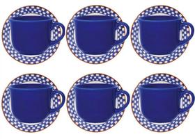 Jogo de Chá 12 peças Cerâmica Donna Jardim de Cerejas Biona Jogo de Chá 12 peças Cerâmica Donna Jardim de Cerejas Biona