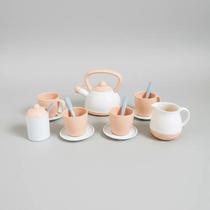 Jogo de Chá Café Bule Xicara Infantil Montessori Pedagógico Menina