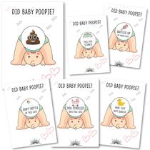Jogo de chá de bebê Cotier Did Baby Poopie Pacote de 30 para menino/menina