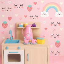 Jogo de Chá Infantil Unicórnio Hora do Café Com 7 Itens Samba Toys Xícaras Bule e Acessórios