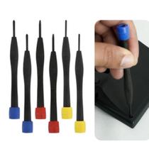 Jogo de Chave 6 Chaves Torx para Aparelhos Eletrônicos e Reparos em Geral