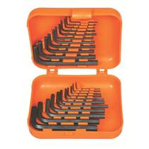 Jogo de chave allen 1,5 a 10 mm - 1/16 a 3/8" 22 peças