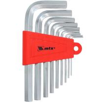 Jogo de chave allen 1,5 a 10 mm com 9 peças 123039 MTX