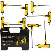 Jogo De Chave Allen Abaulada Cabo T 2 A 10Mm 8Pçs Titanium