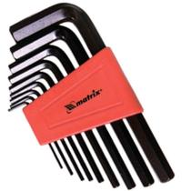 Jogo de Chave Allen Curta 1,5-10mm 9 Peças OXIDADO - 112269 - MTX