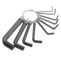 Jogo de chave allen curta 1,5 10mm10 peças oxidado preto com argola sparta Jogo de chave allen curta 1,5 10mm10 peças oxidado preto com argola sparta