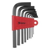 Jogo de chave allen curta, cromo vanadio, oxidado preto, 1,5-10mm, 9pcs // mtx Jogo de chave allen curta, cromo vanadio, oxidado preto, 1,5-10mm, 9pcs // mtx