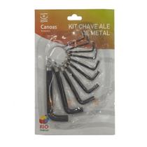 Jogo De Chave Allen De 1Mm A 10Mm Com 10 Peças Canoas Jogo De Chave Allen De 1Mm A 10Mm Com 10 Peças Canoas