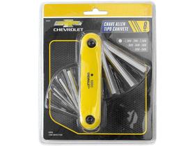 Jogo de Chave Allen Etilux 1,5mm a 8mm - GM5000 8 Peças