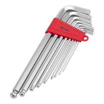 Jogo de chave allen, extra longa, cromo vanadio, acabamento acetinado, abaulada, 2-12mm, 9pcs// mtx Jogo de chave allen, extra longa, cromo vanadio, acabamento acetinado, abaulada, 2-12mm, 9pcs// mtx