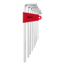 Jogo de chave allen extra longa crv 1,5-10mm 9pcs mtx