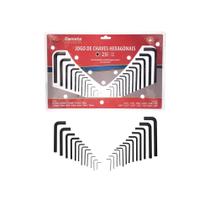 Jogo de Chave Allen Hexagonal 25 Peças Com Estojo Ferramentas Corneta