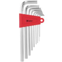 Jogo de chave allen longa 1,5 a 10mm com 9 pçs - 123049 MTX - MTX Jogo de chave allen longa 1,5 a 10mm com 9 pçs - 123049 MTX - MTX